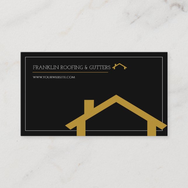 Cartão de visita de Telhados profissionais (Frente)