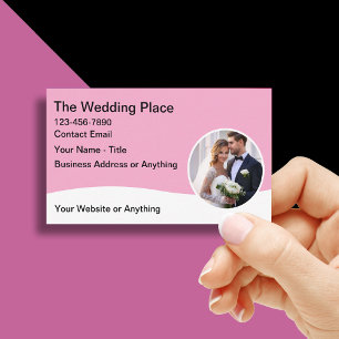 Cartão de visita de Tema de Casamento Design