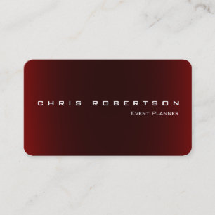 Cartão de visita de Tendência de Atrativo Vermelho
