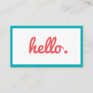 Cartão de visita de tendências divertidas e colo