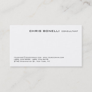 Cartão de visita de tendências preto e branco atra