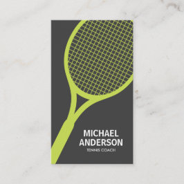 cartão de visita de Tênis - cinza, moderna, mínima