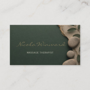 Cartão de Visita de Terapeuta de Massagem