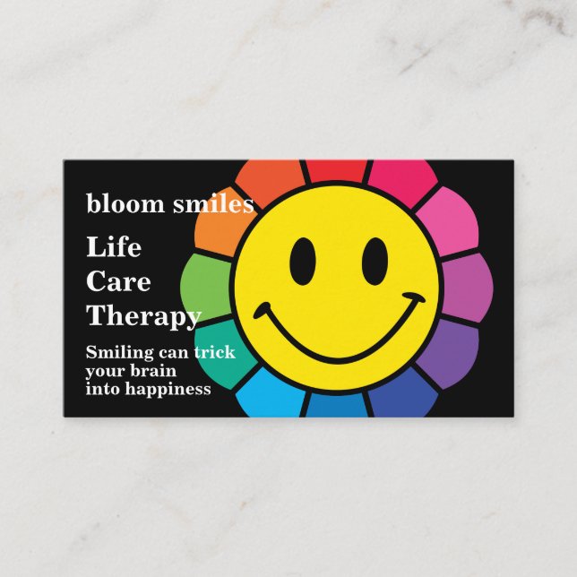 Cartão de visita de terapia (Frente)