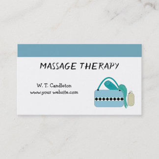 Cartão de Visita de Terapia de Massagem