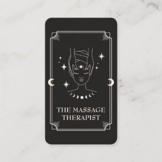 Cartão de visita de Terapia de Massagem de Cartão
