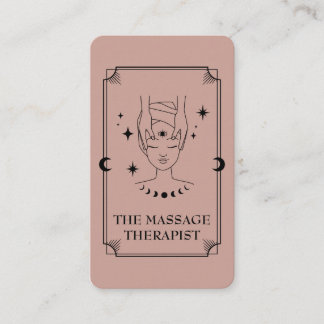 Cartão de visita de Terapia de Massagem de Cartão 