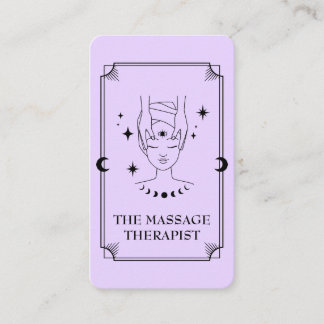 Cartão de visita de Terapia de Massagem de Cartão 