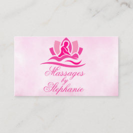 Cartão de visita de Terapia de Massagem Personaliz