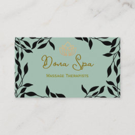 Cartão de visita de Terapistas de Massagem Spa