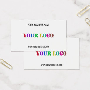 Cartão de visita de Texto do Logotipo Personalizad