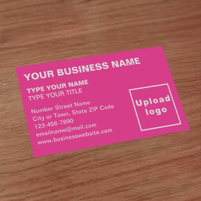 Cartão de visita de Textos Alinhados à Esquerda (Front of the business card)