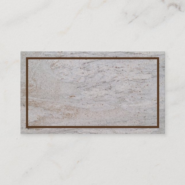 Cartão de visita de textura de mármore branco (Frente)