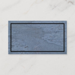 Cartão de visita de textura de mármore preto e azu