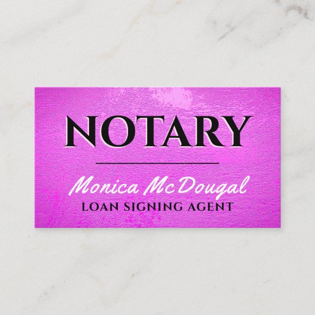 Cartão de visita de textura rugosa (Frente)