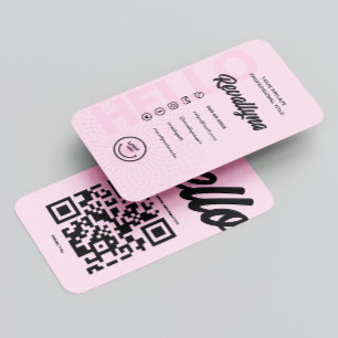 Cartão de visita DE TINTA DE CÓDIGO QR