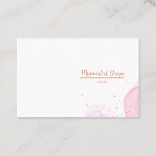 CARTÃO DE VISITA DE TINTA MINIMALISTA MODELO WATER