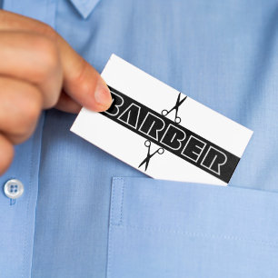 Cartão de visita de tipografia negra moderna em ba