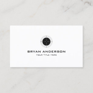 Cartão de visita de tiro desportivo