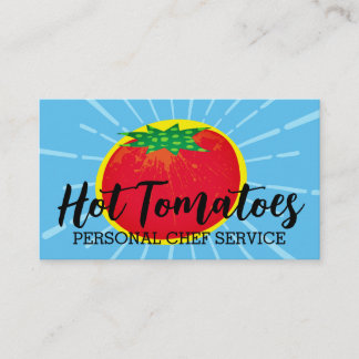 cartão de visita de tomate