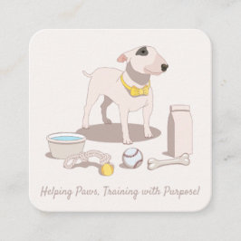 Cartão de visita de treinador de cães