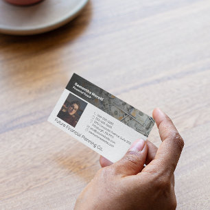 Cartão de visita de Treinador Financeiro