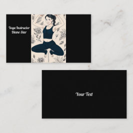 Cartão de visita de Treinamento Yoga