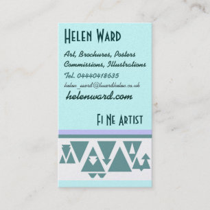 Cartão de visita de triângulos de norte