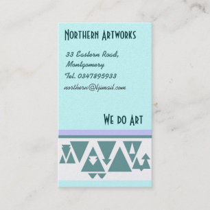 Cartão de visita de triângulos de norte