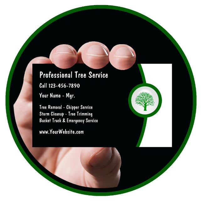 Cartão de visita de Trimmer de Árvore (Criador carregado)