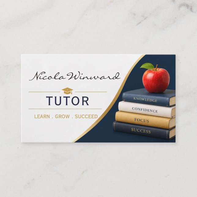 Cartão de Visita de Tutor (Frente)