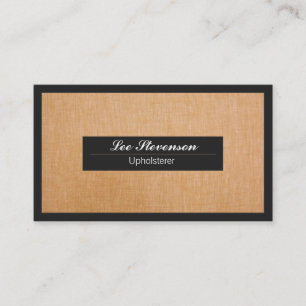 Cartão de visita de Upholsterer