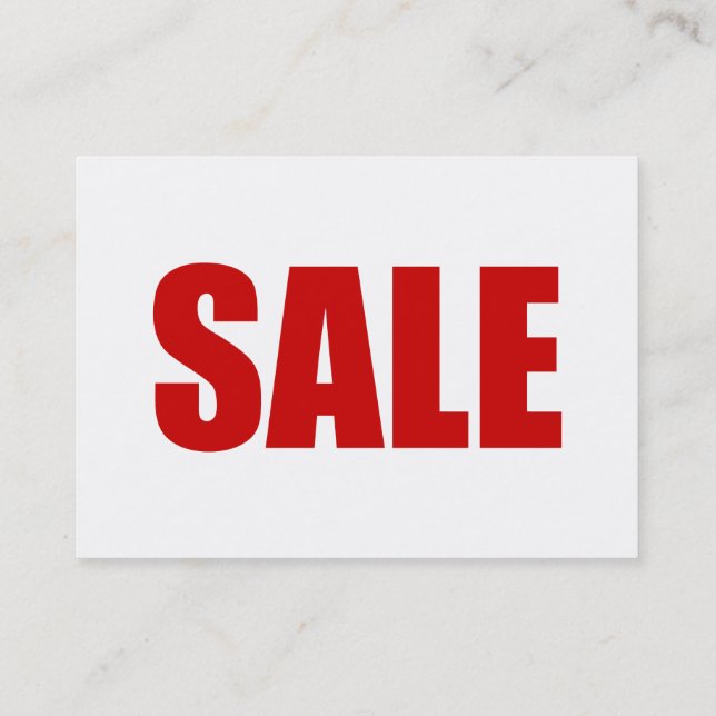 CARTÃO DE VISITA DE VENDA (Verso)