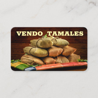Cartão de Visita de Venda de Tamales