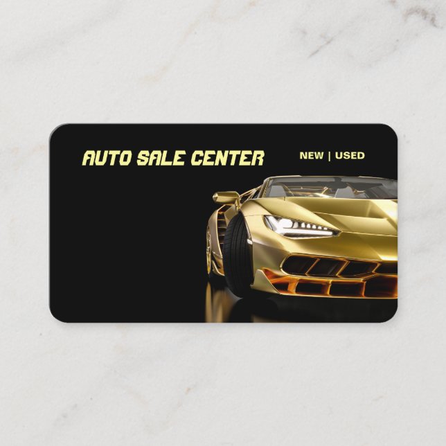 Cartão de visita de vendas automáticas e serviço (Frente)
