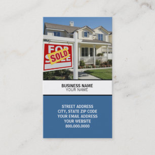 Cartão de visita de vendas de imóveis