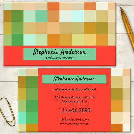 Cartão de visita de verificação artística profissi