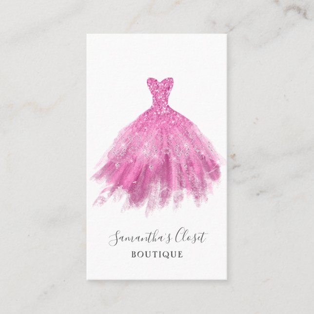 Cartão de visita de vestuário de moda (Frente)