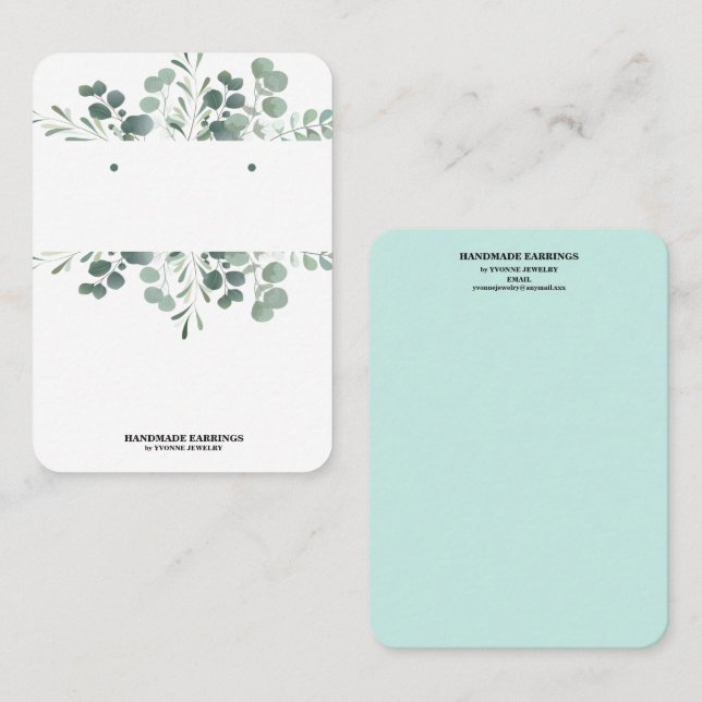 Cartão de visita de Vídeo Verde (Frente/Verso)