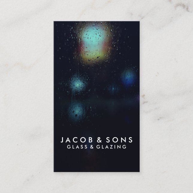 Cartão de visita de vidro de vidro de vidros (Frente)