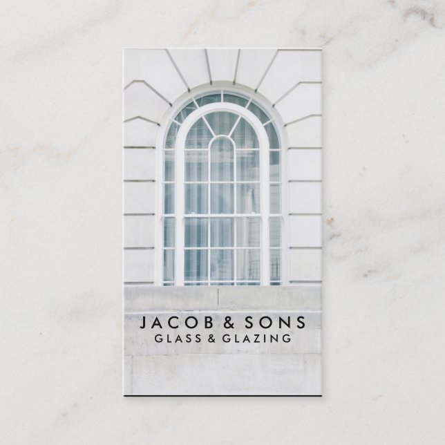 Cartão de visita de vidro de vidro de vidros (Frente)