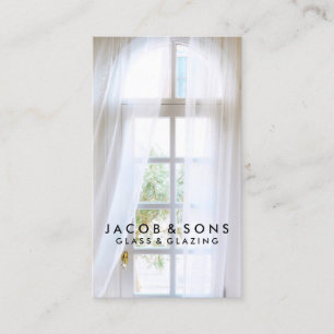 Cartão de visita de vidro de vidro de vidros