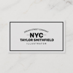 Cartão de visita de Vintage