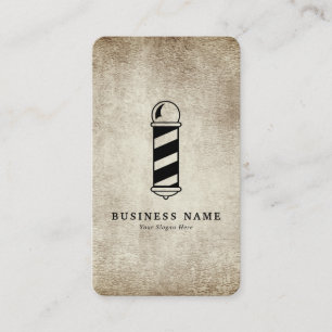 Cartão de visita de Vintagem de Polo de Barber Co