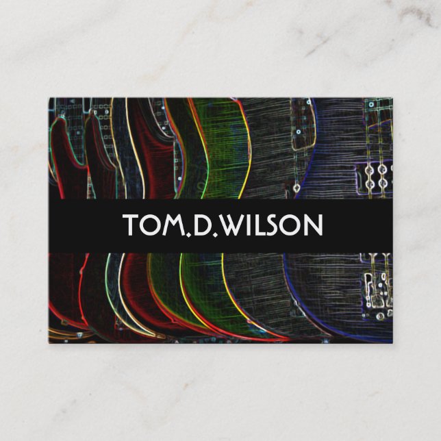 Cartão de visita de violão (Frente)