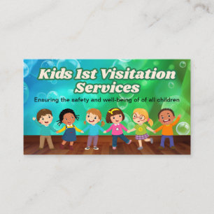 Cartão de visita de Visitações Supervisionadas