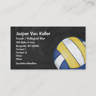 Cartão de visita de voleibol