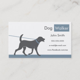 Cartão de visita de Walker de Cães