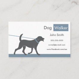 Cartão de visita de Walker de Cães