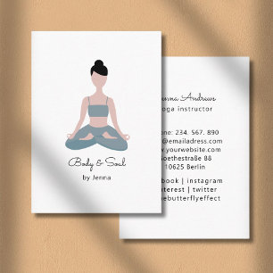 Cartão de Visita de Yoga Visitenkarte